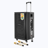 Zebronics Metal Zeb-Monster Pro 2X12L1 120W trolley speaker | Dual UHF Wireless microphone | Karaoke | Echo/ Delay /Guitar volume controls