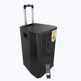 Zebronics Metal Zeb-Monster Pro 2X12L1 120W trolley speaker | Dual UHF Wireless microphone | Karaoke | Echo/ Delay /Guitar volume controls