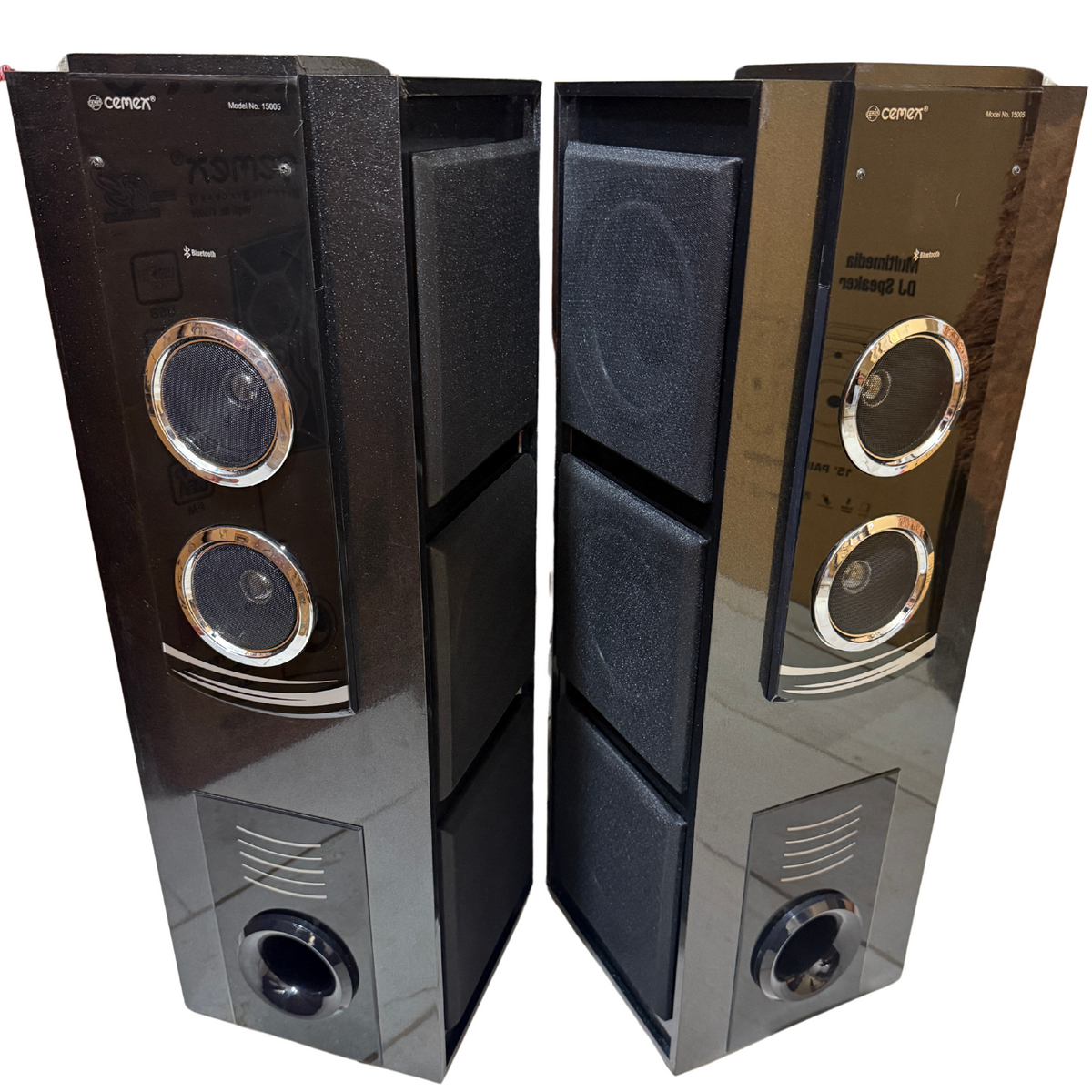 Cemex 15005 MIC Woofer DJ Party Tower Speaker with Karaoke