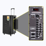 Zebronics Metal Zeb-Monster Pro 2X12L1 120W trolley speaker | Dual UHF Wireless microphone | Karaoke | Echo/ Delay /Guitar volume controls