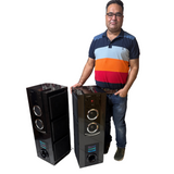 Cemex 15005 MIC 6 Woofer DJ Party Tower Speaker with Karaoke & Recording