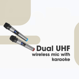 Zebronics Rockstar Pro  Zeb-Monster Pro 2X15L3 300W RMS DJ Speaker | dual UHF wireless mics for karaoke