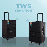 ZEBRONICS Banjo Pro Zeb Monster Pro 2X15L2 LED display, Wireless BT with v4.2 120 W Bluetooth Party trolley  Speaker