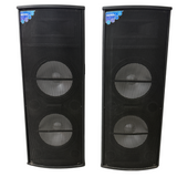 BASS MASTER D12 Hard duty professional multimedia DJ party loudspeaker system with 2 wireless MIC music system . 400 W RMS | Karaoke | compatible BT USB AUX