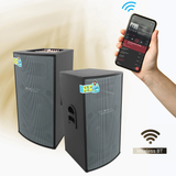 Zebronics Rockstar Pro  Zeb-Monster Pro 2X15L3 300W RMS DJ Speaker | dual UHF wireless mics for karaoke