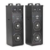 DJ STONE SHAARK MULTIMEDIA DJ PARTY TOWER SPEAKERS. BT/USB/AUX | KARAOKE COMPATIBLE | WITH WIRELESS MIC & REMOTE