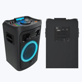 ZEBRONICS New Launch Riser Party DJ Speaker, 210W, Instant Karaoke Maker, Dual Wireless UHF Mic, Dual Bluetooth & USB, AUX, HDMI ARC, Guitar Input, TWS, Powerful 25.4cm Drive, Bass Booster