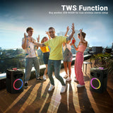 ZEBRONICS New Launch Riser Party DJ Speaker, 210W, Instant Karaoke Maker, Dual Wireless UHF Mic, Dual Bluetooth & USB, AUX, HDMI ARC, Guitar Input, TWS, Powerful 25.4cm Drive, Bass Booster