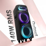 Zebronics Zeb Sheen 140W RMS Bluetooth Trolley Speaker with Karaoke, RGB Lights & Mic