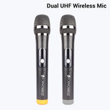 Zebronics Zeb Rumbler 700W ZEB DPSPK 102 COMPUTER MULTIMEDIA 2.1 SPEAKER (RUMBLER)  Karaoke, Dual UHF Wireless Mic, Dual 6.3mm Mic input , Dual XLR Mic input and Powerful Bass