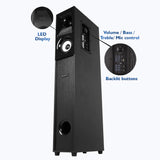 Zebronics ZEB-BT702RUCF Hammer 160W Tower Speaker | 2.0 Channel | Bluetooth | Karaoke | Recording | Remote & Mic Included