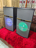DJ STONE S15 Multimedia professional loud speaker system karaoke compatible BT USB AUX FM