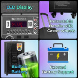 Zebronics Metal Pro Zeb-Monster Pro 2X15L1 15inch trolley speaker Echo / Delay / Reverb / Guitar volume controls | Karaoke compatible with 2 UHF MIC