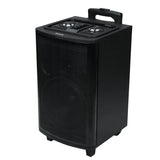 AIWA AW-TR102 black Bluetooth trolley party speaker with built-in handle and front speaker grille