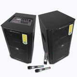 Zebronics Zeb-Mighty 210W RMS DJ Speaker | Karaoke Compatible | 2 UHF mic for singing