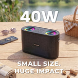 AIWA Nano Blast AW-SSB140 wireless Bluetooth speaker with RGB lighting