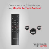 Aiwa AW-SSB180 soundbar remote control with music, movie and news equalizer modes
