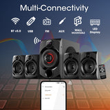 Zebronics ZEB-ALPINE Wireless Bluetooth Multimedia Speaker With Supporting SD Card, USB, AUX, FM & Remote Control. (60 Watt, 4.1 Channel)