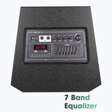 Zebronics Zeb-Mighty 210W RMS DJ Speaker | Karaoke Compatible | 2 UHF mic for singing