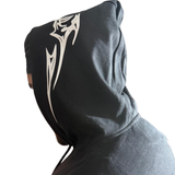 Black Mafia Kangaroo Pocket Hoodie for Men – Tribal Back Print Premium Winter Wear
