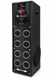 CEMEX Bumper 844-T Tower Speaker | 8 Inch Woofer, 6 x 3 Inch Mid-Range Speakers, Bluetooth, Remote Control