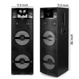 DJ Stone 16000 multimedia DJ tower speaker | bluetooth | USB | AUX