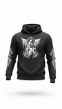 Ami Bolchi Black Gothic Angel Print Hoodie for Men – Premium Streetwear - SHIV INTERNATIONAL 
