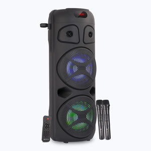 Zebronics Zeb-451 Moving Monster 2X8L Trolley Speaker 48W With Dual Mic | Bluetooth trolley speaker | Karaoke | BT | USB | AUX | FM