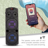 Zebronics Zeb-451 Moving Monster 2X8L Trolley Speaker 48W With Dual Mic | Bluetooth trolley speaker | Karaoke | BT | USB | AUX | FM