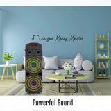 Zebronics Zeb-451 Moving Monster 2X8L Trolley Speaker 48W With Dual Mic | Bluetooth trolley speaker | Karaoke | BT | USB | AUX | FM