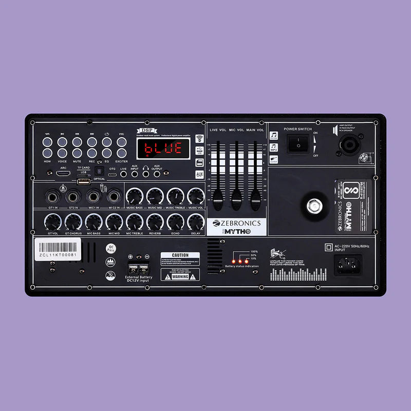 Zebronics Zeb-Mytho bluetooth trolley speaker 520W RMS | Echo