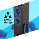 Zebronics Blasto 3-way speaker driver design
