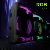 Zebronics Zeb-Dazzio Bluetooth Party Speaker with Wireless Karaoke Mic, RGB Lights & Powerful Bass
