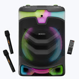 Zebronics Zeb-Dazzio Bluetooth Party Speaker with Wireless Karaoke Mic, RGB Lights & Powerful Bass
