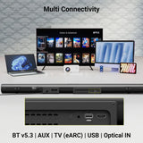 Zebronics Zeb-Juke Bar 9920 900W Dolby Atmos Soundbar | 7.1.2 Channel Home Theatre | Wireless Subwoofer | Bluetooth v5.3 | HDMI eARC | Deep Bass