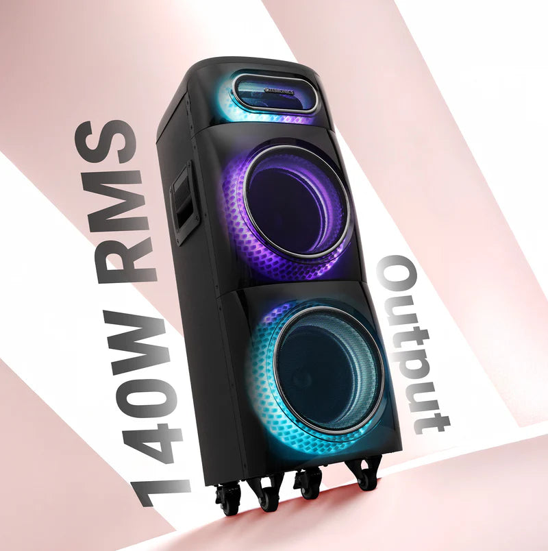 Zebronics Zeb Sheen 140W RMS Bluetooth Trolley Speaker with
