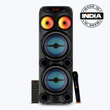 Zebronics Zeb-Thump 222 with RGB Lights, 40W Bluetooth Trolley Speaker, Wireless Mic, Karaoke, TWS & Rechargeable Battery. New
