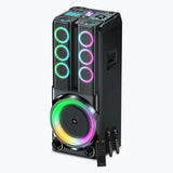 Zebronics ZEB-THUMP MONSTER 100 540W RMS DJ Speaker with 12-Inch Woofer, Dual UHF Wireless Mics, Bluetooth 5.3 & Wheels