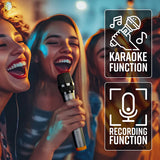 ZEBRONICS VOX DJ Party Bluetooth Speaker, 220W, Upto 10h Playback, Karaoke, BT v5.3 | TWS | USB | 2X Mic Input | Aux | SD | FM, Multicolor LED, 2 x 12 Drivers, Dual UHF Wireless Mic