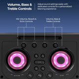 Zebronics Vox Plus Volume Bass Treble Echo Control Panel