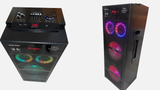 DJ Stone Xtreme 12 Single DJ Tower Speaker | 200W RMS | Dual 12” Woofer | Karaoke 2 Mic input port | Bluetooth USB AUX FM