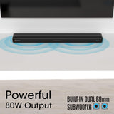 Smart TV Soundbar with Dual Subwoofers