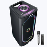 Zebronics Roxor Pro 120W Bluetooth Party Speaker with Dolby Audio, Wireless Karaoke Mic, HDMI ARC, RGB Lights & Deep Bass