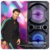 Zebronics Zeb-Thump 222 with RGB Lights, 40W Bluetooth Trolley Speaker, Wireless Mic, Karaoke, TWS & Rechargeable Battery. New