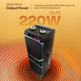 Zebronics ZEB-VOX 100 Portable DJ Speaker with Up to 10 Hours Battery Backup