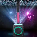 Zoook Party Rocker 100 Watts Bluetooth Party Speaker with Professional Class D Amplifier- 1 Wired & 1 Wireless Mic (Black)