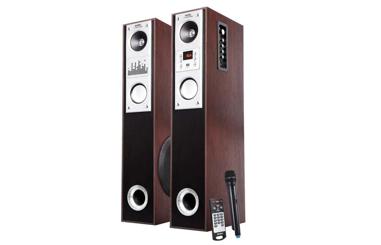 Intex dj tower speakers sales price