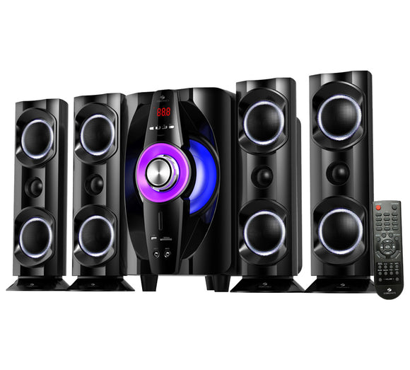 Zebronics Tornado-4 BT RUCF 4.1 Multimedia Speakers - Tulip Smile