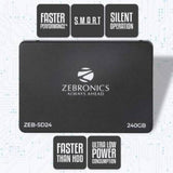 Zebronics ZEB-SD24 240GB 2.5 inch Solid State Drive (SSD), 240GB SSD