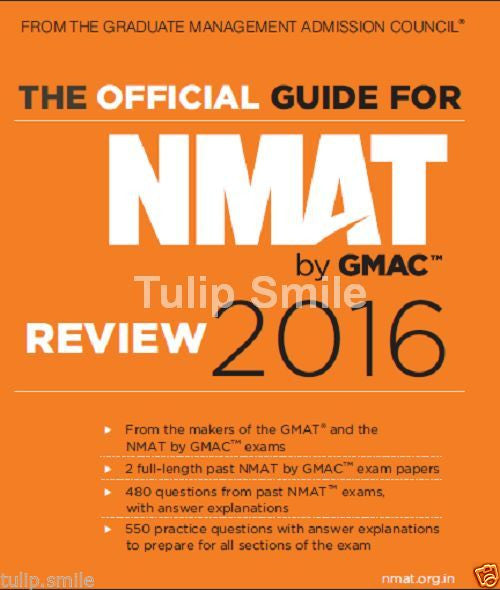 The Official Guide for NMAT by GMAC Review 2016 book - Tulip Smile